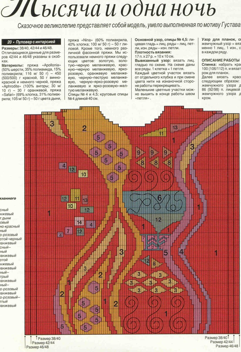 Интарсия - интересная техника многоцветного вязания. Схемы для интарсии |  Сундучок с подарками | Дзен