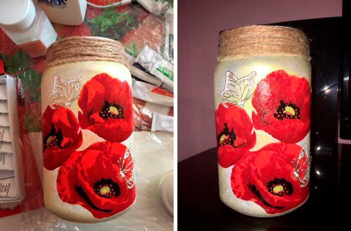 Из стеклянной кофейной банки можно сделать вазу | Идеи DIY | Дзен