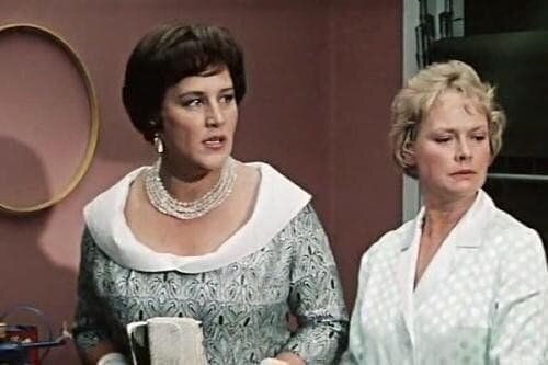 Управдома Плющ и жена Горбункова.