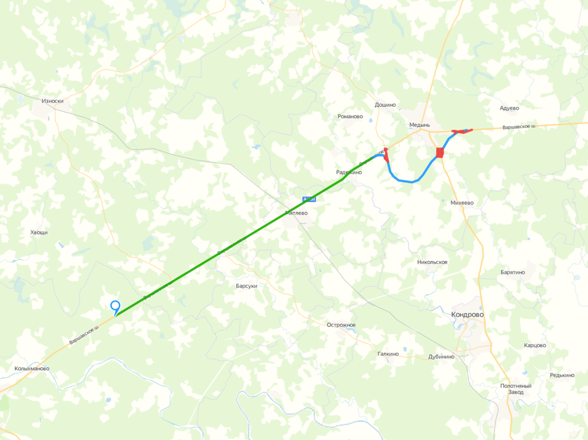 Обход города Медынь Калужской области по трассе А-130 — трассировка. |  Владислав Панкратов | Дзен