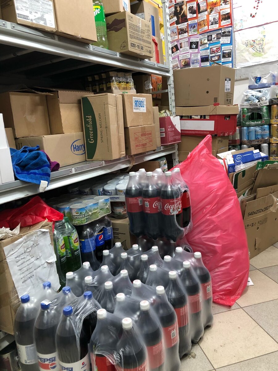 Все это мы разгружали за один раз