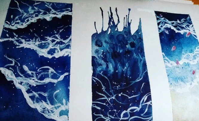 моя акварель 2020