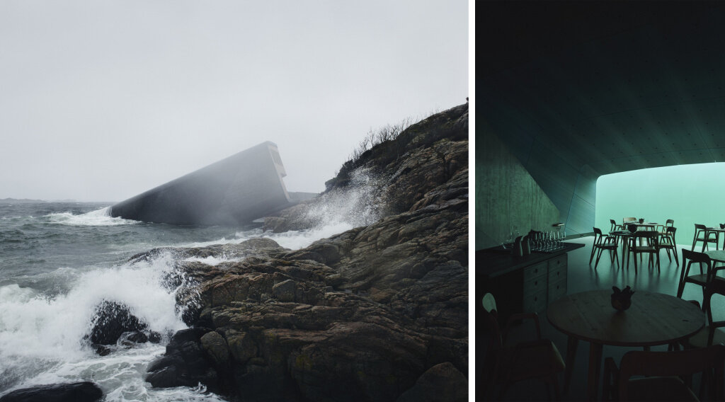  Ресторан Under по проекту норвежского архитектурного бюро Snøhetta спроектирован как часть местной экосистемы. Источник: snohetta.com