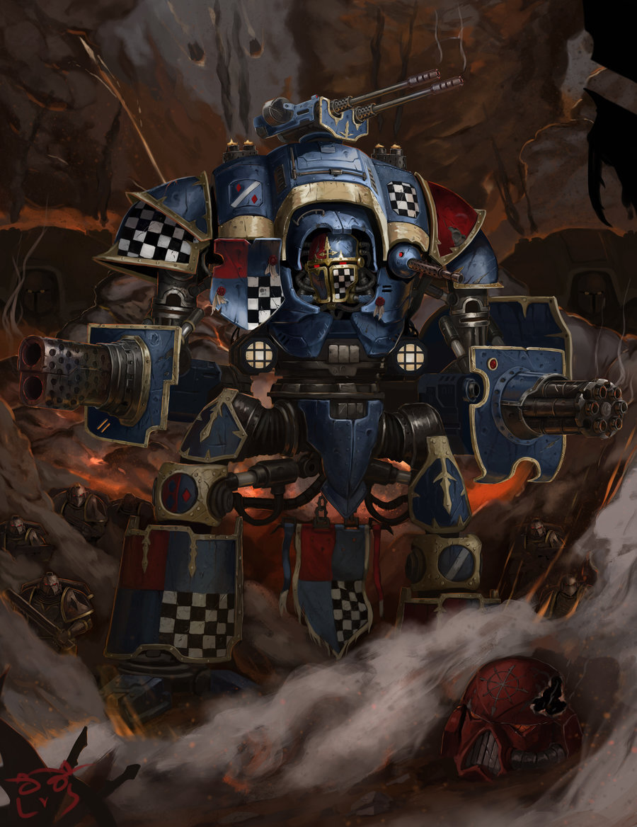 Warhammer 42000: Только сегодня и только сейчас! Эпичный бой Имперского  Рыцаря и Рыцаря Хаоса! ⚜ | #КсенВещает | Дзен