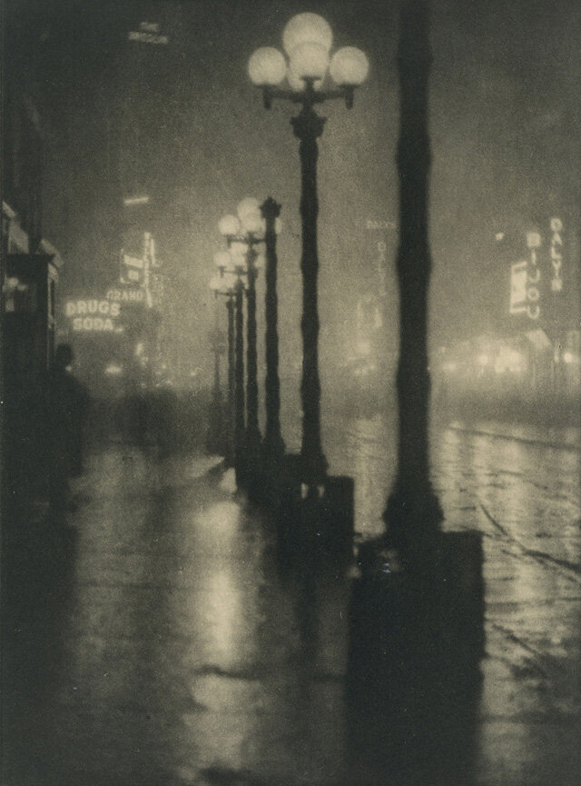 Alvin Langdon Coburn. Broadway at Night, 1910