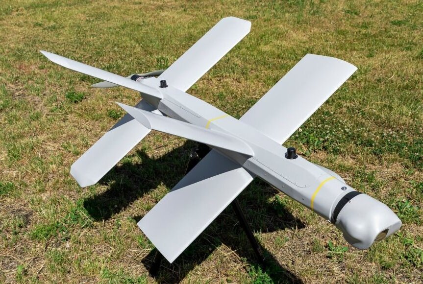 Ударный дрон-камикадзе "Ланцет-3" производства российской компании Zala Aero концерна "Калашников". Изображение взято в сети Интернет в свободном доступе.