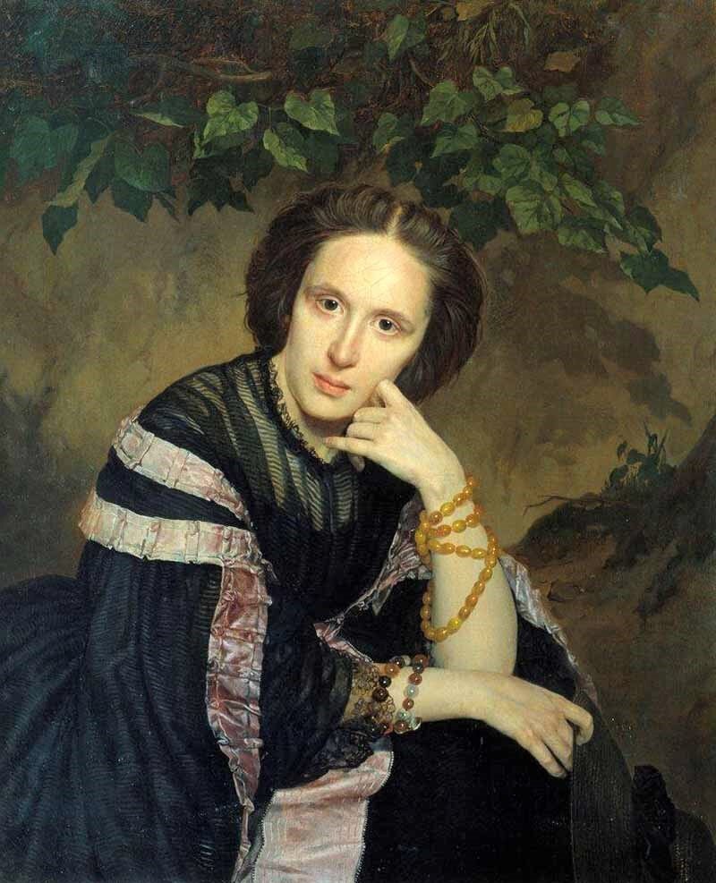 «Портрет женщины со шляпой в руке»