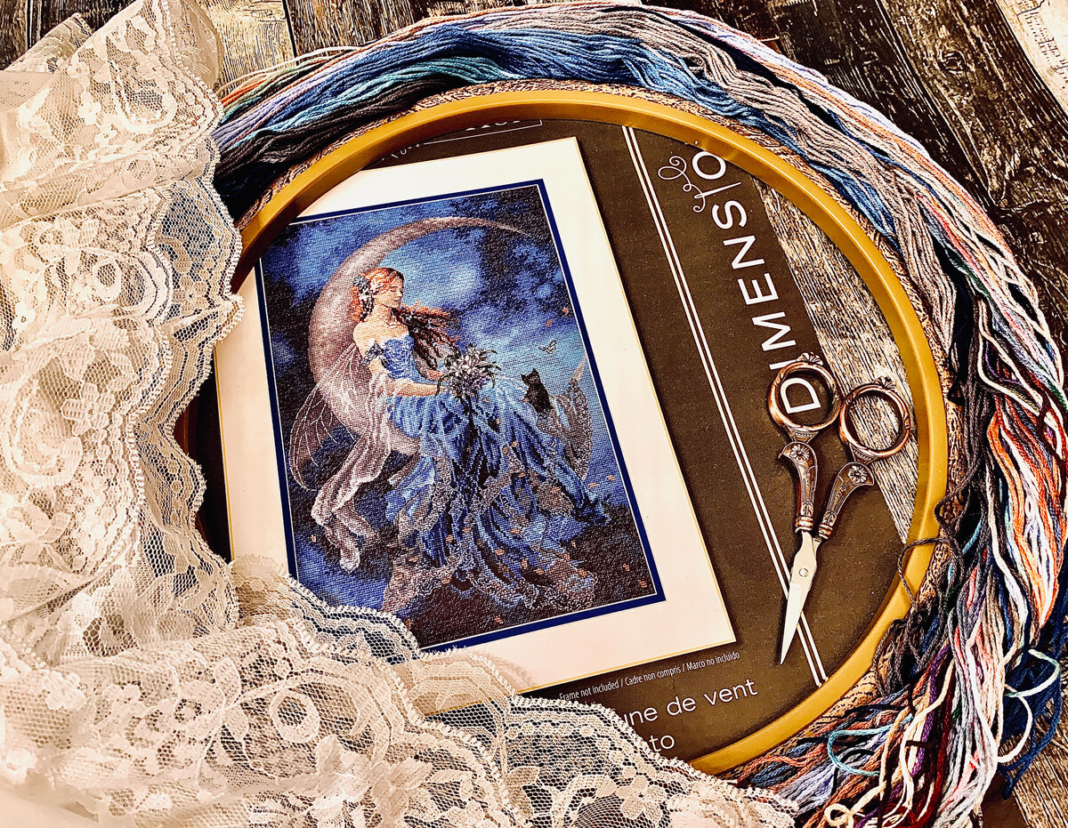 Мой новый набор для вышивки от Дименшенс "Фея ветреной луны"