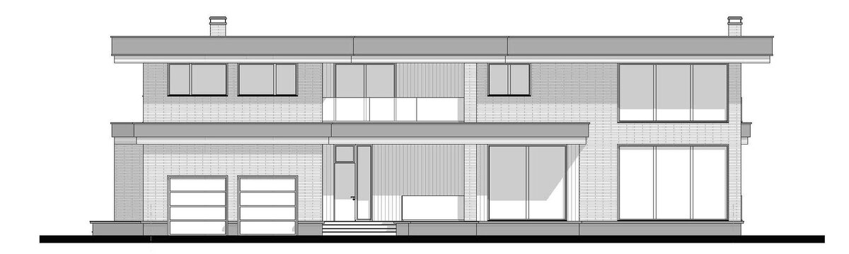 Современный дом с плоской крышей «Гент» | ОлимпСтройСервис | Дзен
