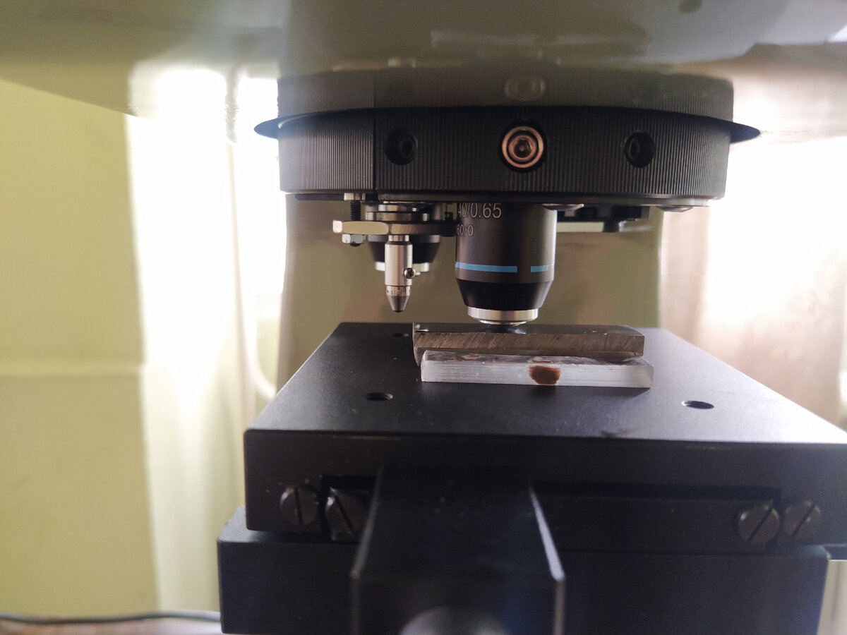 Окуляры и алмазный наконечник с пирамидкой