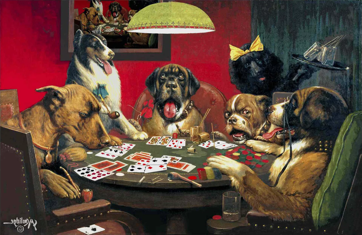 Картина играют в покер