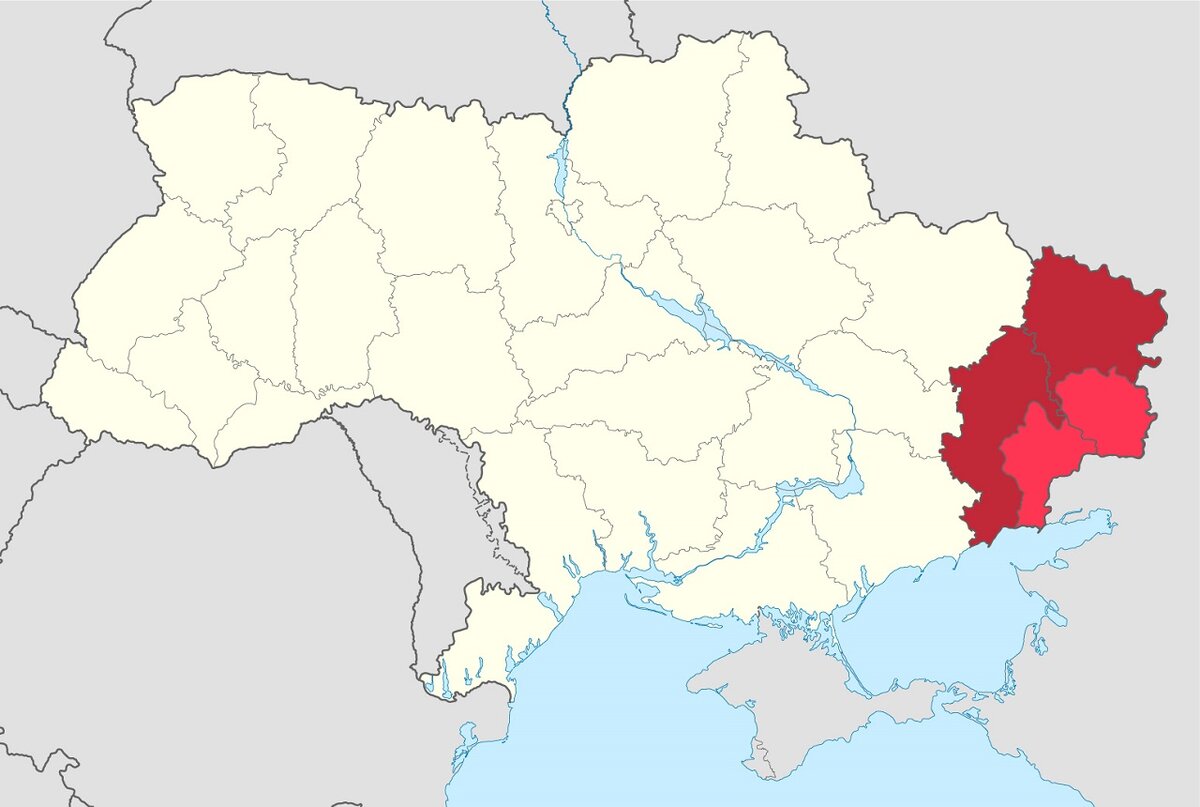 Границы ДНР и ЛНР — по линии разграничения, и в соответствии с административными границами Донецкой и Луганской областей