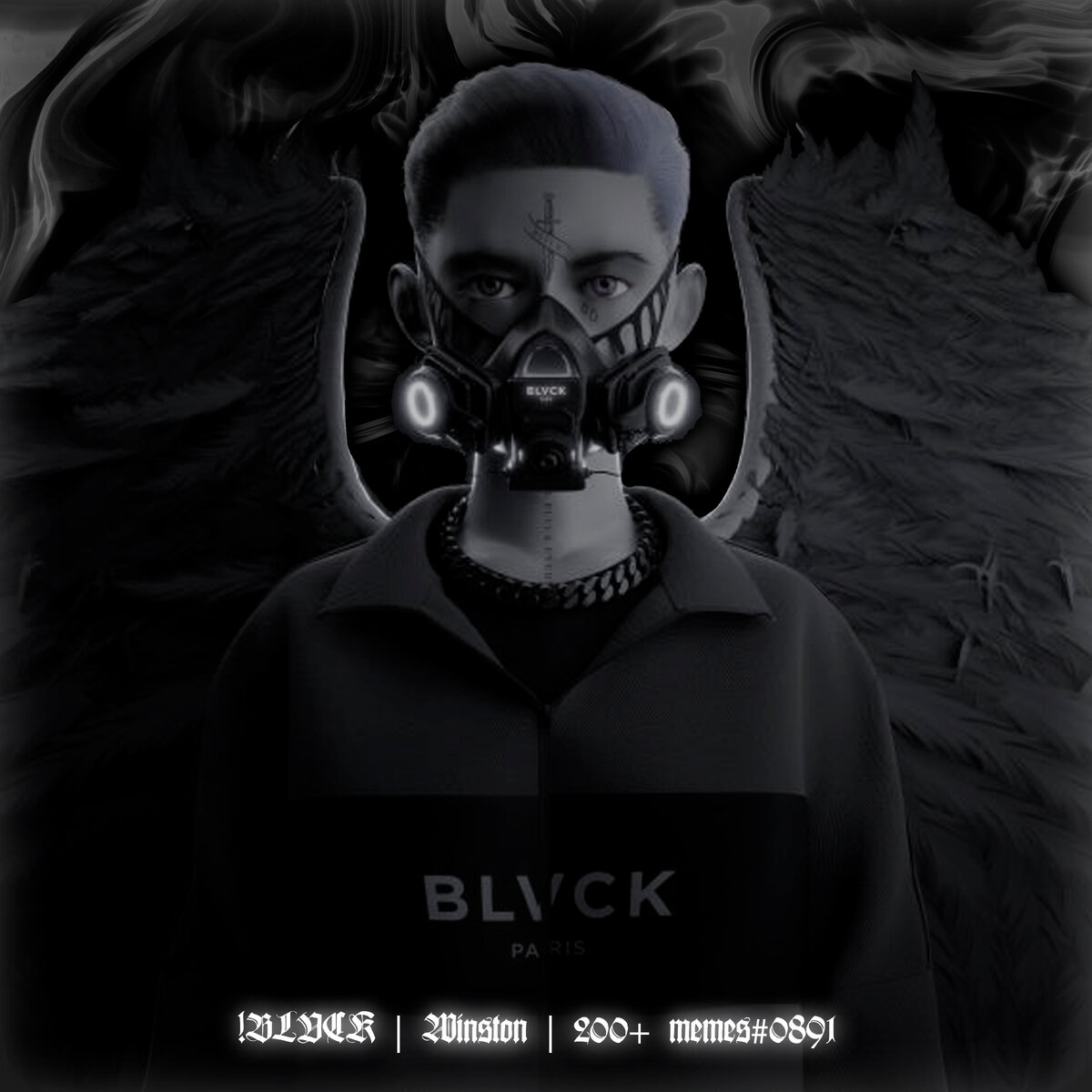 Мой арт для проекта BLVCK NFT