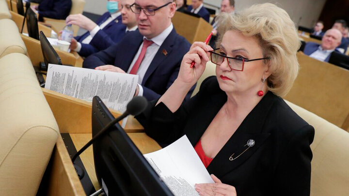 ГЛАВА КОМИТЕТА ГОСДУМЫ РОССИИ ПО ВОПРОСАМ СЕМЬИ, ЖЕНЩИН И ДЕТЕЙ НИНА ОСТАНИНА. ФОТО: АГН "МОСКВА" 