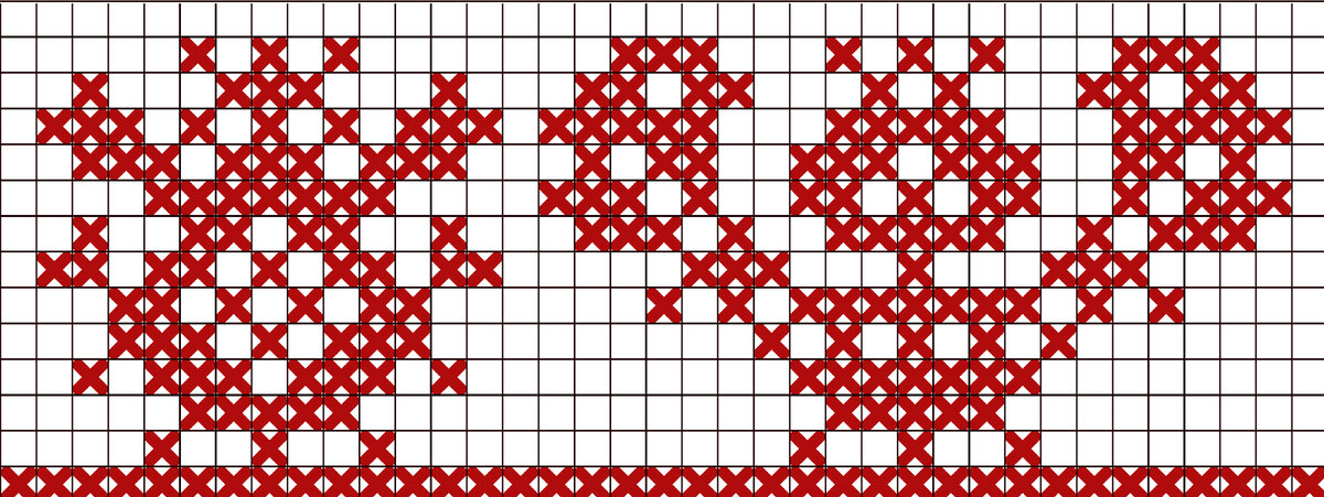 узор для вышивки народные цветочные мотивы