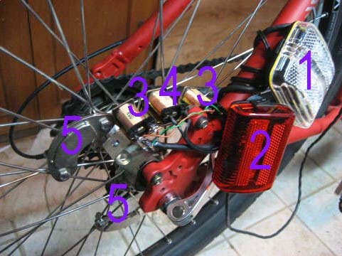 Динамо зарядка для велосипеда, генератор USB