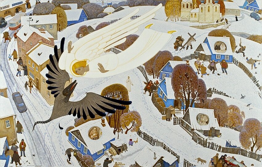 Самые русские ангелы: живопись Александра Простева | Краюшкина. Поэзия ...