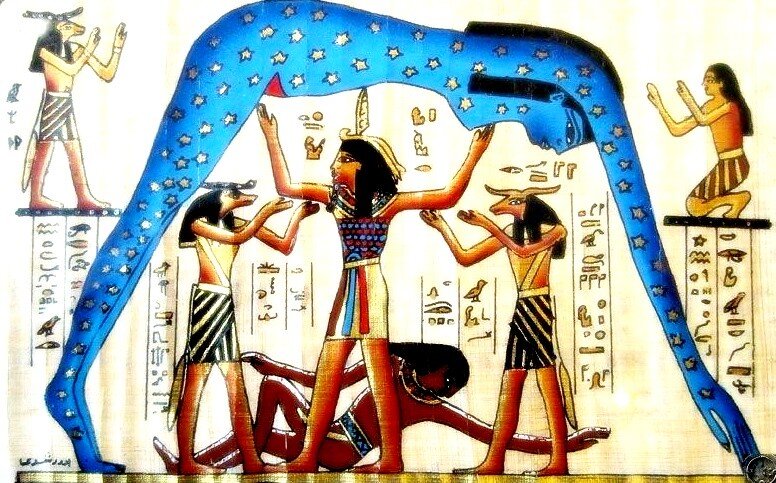    Геб — бог земли и Нут — богиня неба Администратор