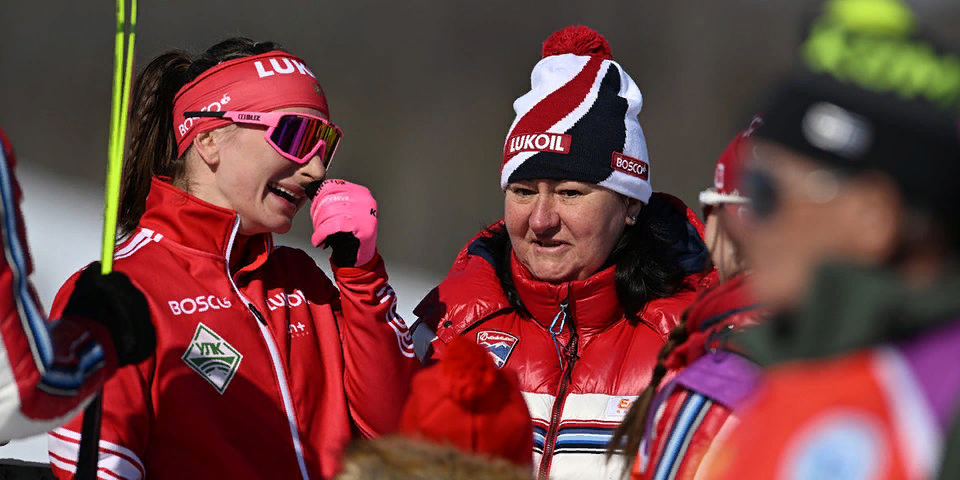 Наталья Непряева и Елена Вяльбе