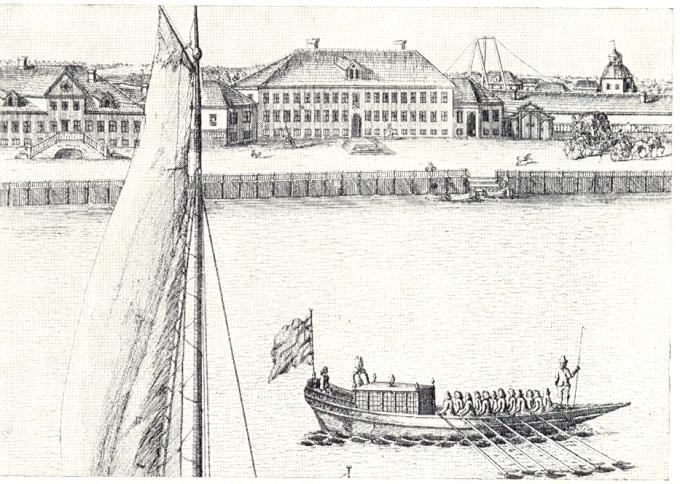 А. Зубов (художник начала XVIII века). Панорама Петербурга (фрагмент)