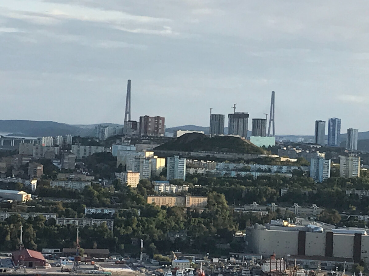 Пилоны Русского моста.