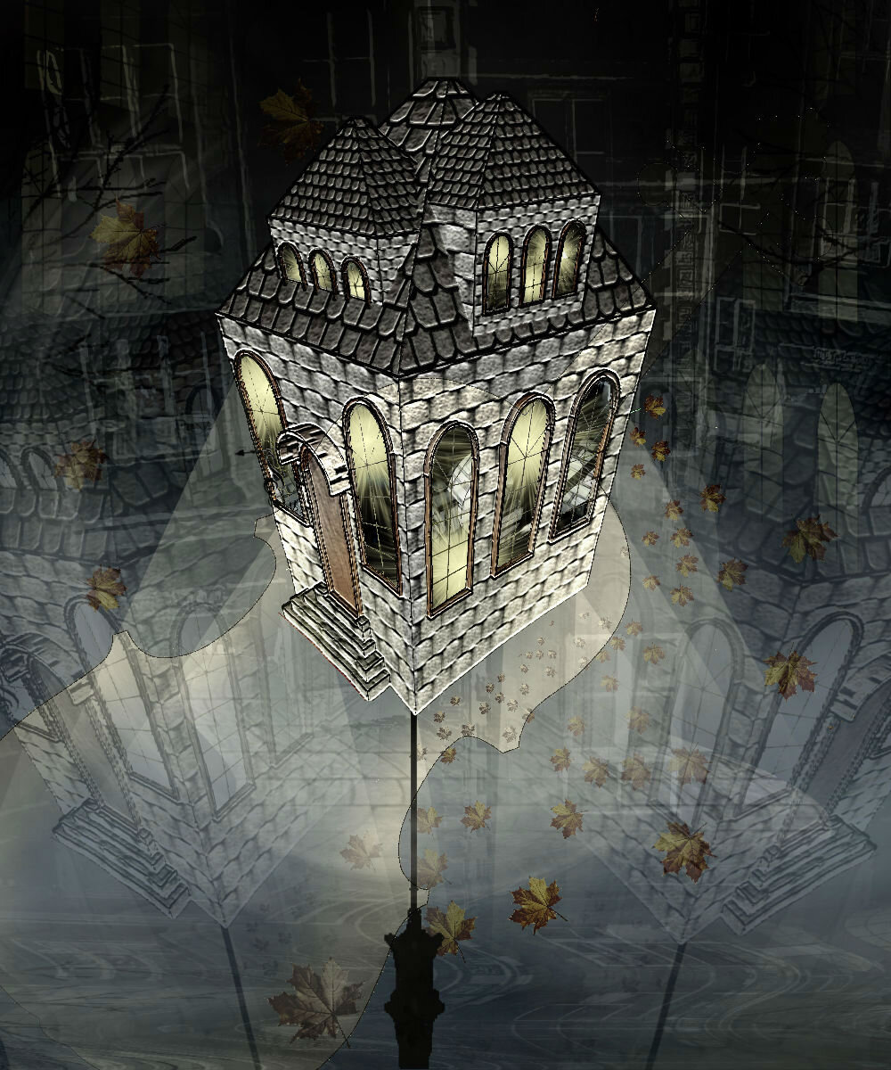 Дом-фонарь. Рисунок автора