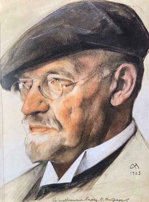 Портрет Ильи Остроухова. Художник Николай Андреев, 1923