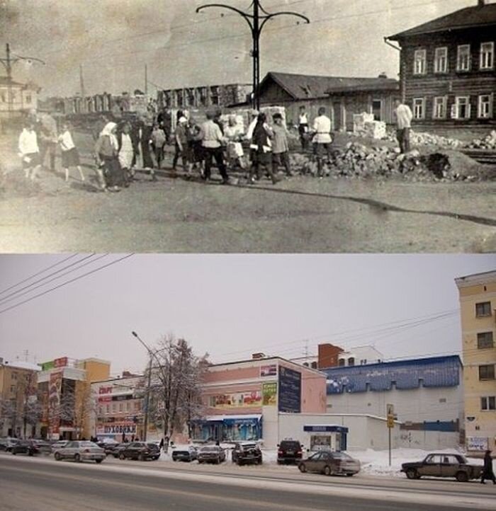 Тогда и сейчас. Фото из открытых источников.