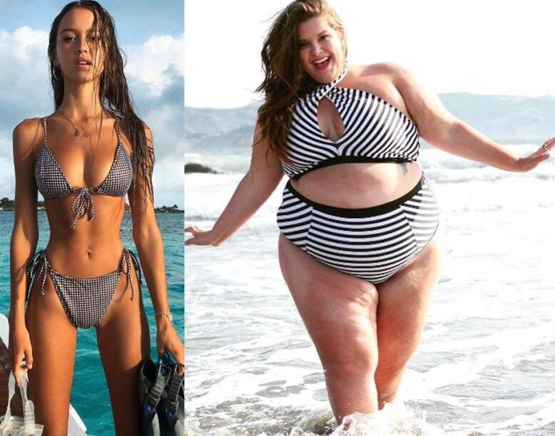 Была худой стала толстой. Нестандартные фигуры женщин. Большие девушки нестандартной фигурой. Худой и полный.