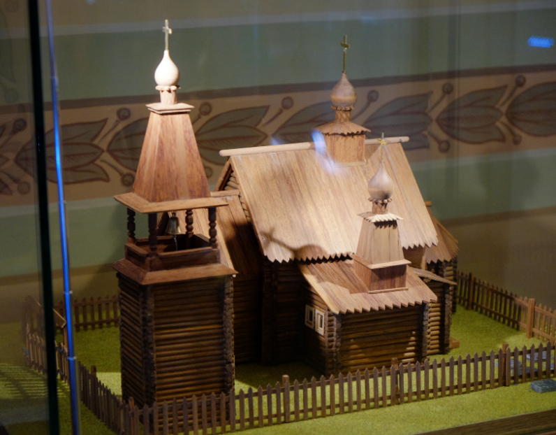 Макет первой Сампсониевской церкви. Фото автора