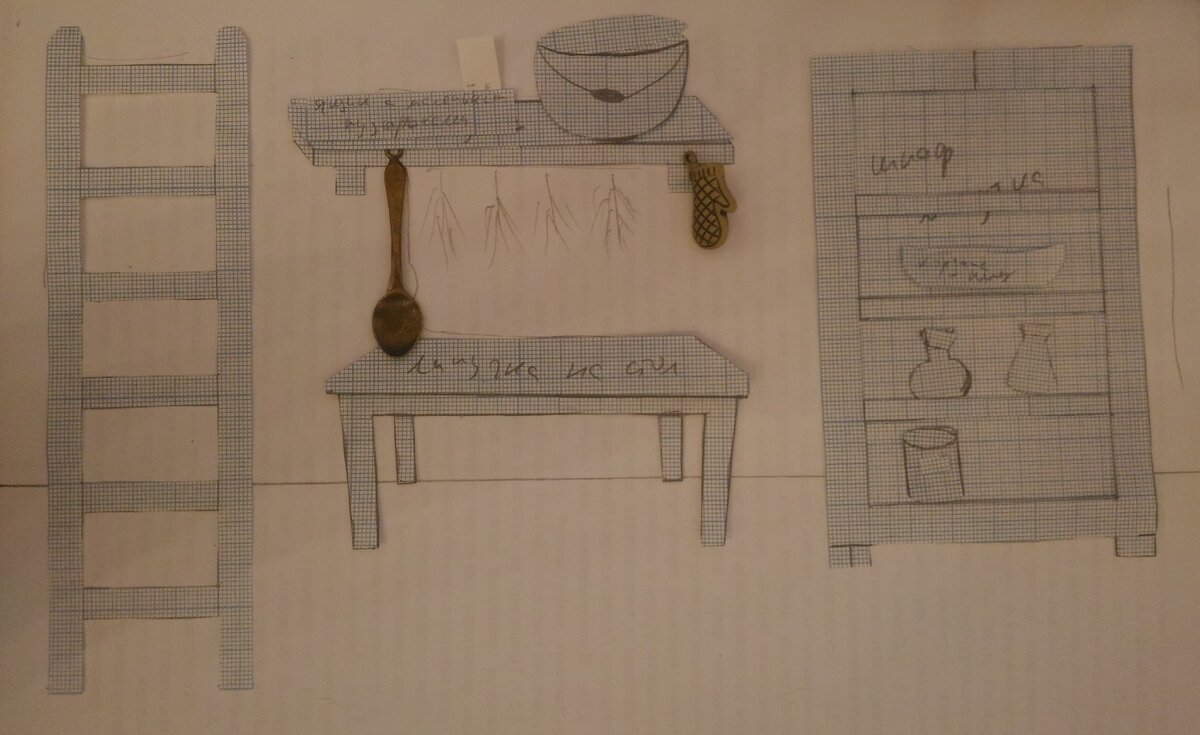 Все кусочки - выкройки. 