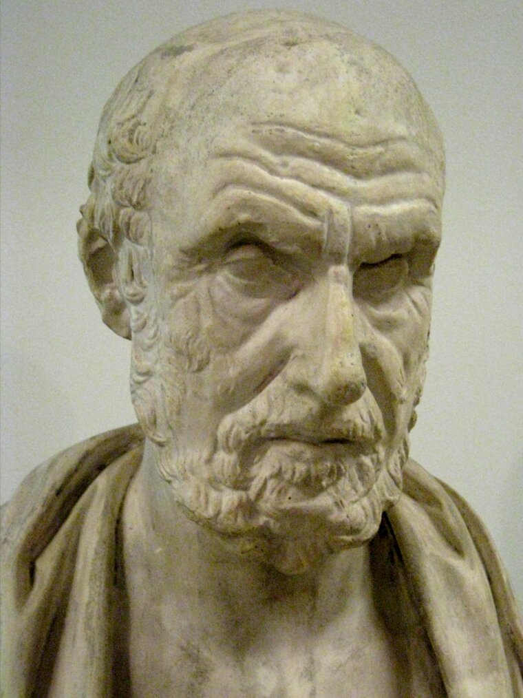 Гиппократ (Hippocrates) (около 460 г. до н.э. - около 370 г. до н.э.) - реальный человек, врач и философ, "отец медицины"