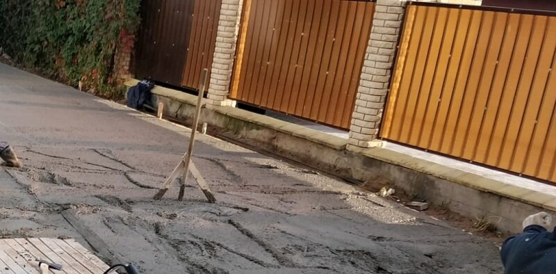 Забор / сотовый поликарбонат / коричневый