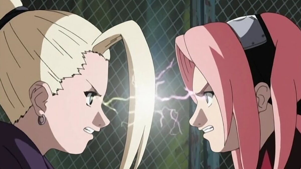 Ино и Сакура соперничают с детства