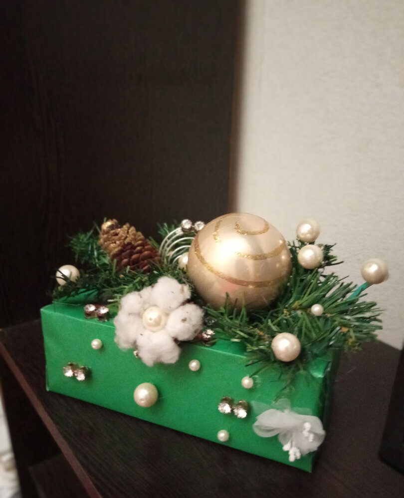 Детская поделка на Новый год.