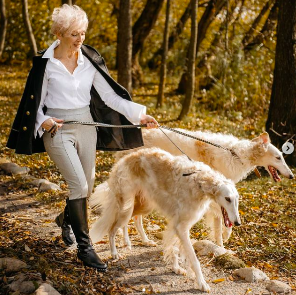 71-летняя модель Ольга Шатыко, фото @olgashatyko 
