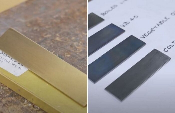 Облагораживать сталь нужно не просто для улучшения ее эстетических качеств. В первую очередь воронение делается для защиты материала от разрушительных коррозийных процессов. В действительности существует огромное множество способов защиты при помощи нанесения поверхностных покрытий. Самыми же доступными и в тоже время вполне действенным остается чернение материала и нанесение латуни. Как это сделать?