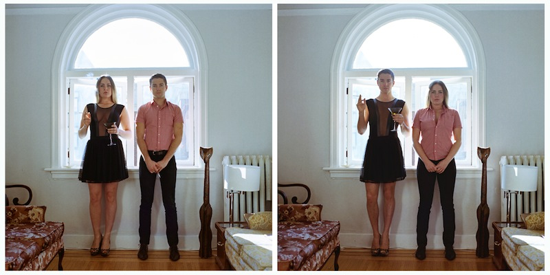 Если не поняли, на фото одни и те же мужчина и женщина меняются одеждой.
Из открытых источников в Интернет.