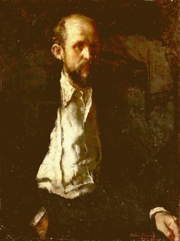 А,В, Исупов  прижизненный портрет Пимена Максимовича Софронова, старовера-федосеевца, иконописца из Причудья 1914