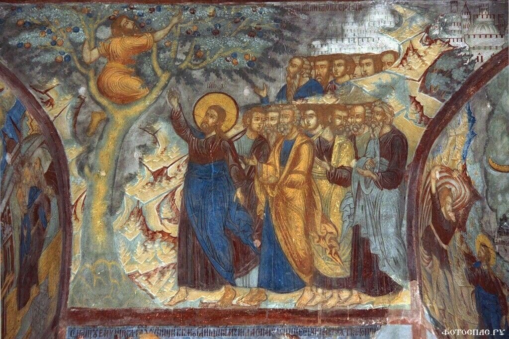 Проклятие смоковницы фреска икона. Зач 1. «приумножение хлебов и рыб» доменико фетти. Брачный пир евангелие матфея. Иисус христос и дети.