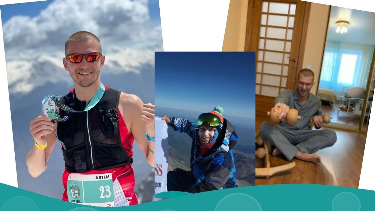 Артем Кутянин. Спортсмен - легкоатлет марафонец. Покорение Эльбруса