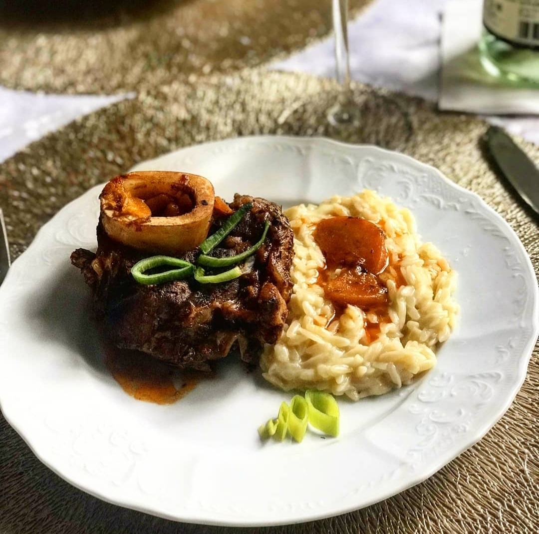 Оссобуко с ризони. Фото Автора