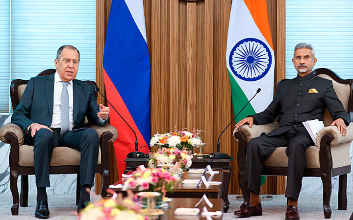 ВСТУПИТЕЛЬНОЕ СЛОВО МИНИСТРА ИНОСТРАННЫХ ДЕЛ РОССИЙСКОЙ ФЕДЕРАЦИИ С.В. ЛАВРОВА В ХОДЕ ВСТРЕЧИ С МИНИСТРОМ ИНОСТРАННЫХ ДЕЛ РЕСПУБЛИКИ ИНДИИ С. ДЖАЙШАНКАРОМ, НЬЮ-ДЕЛИ, 6 ДЕКАБРЯ 2021 ГОДА. ФОТО: MID.RU 