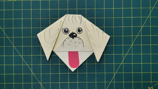 DIY from paper. Простая собака: оригами своими руками. Как сделать собачку из бумаги: видео урок