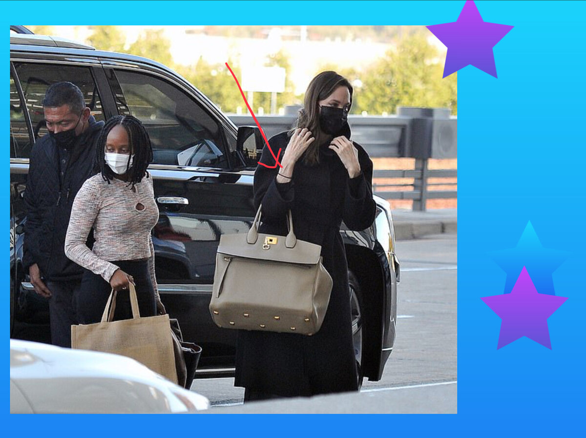 Анджелина  боится сглаза? 