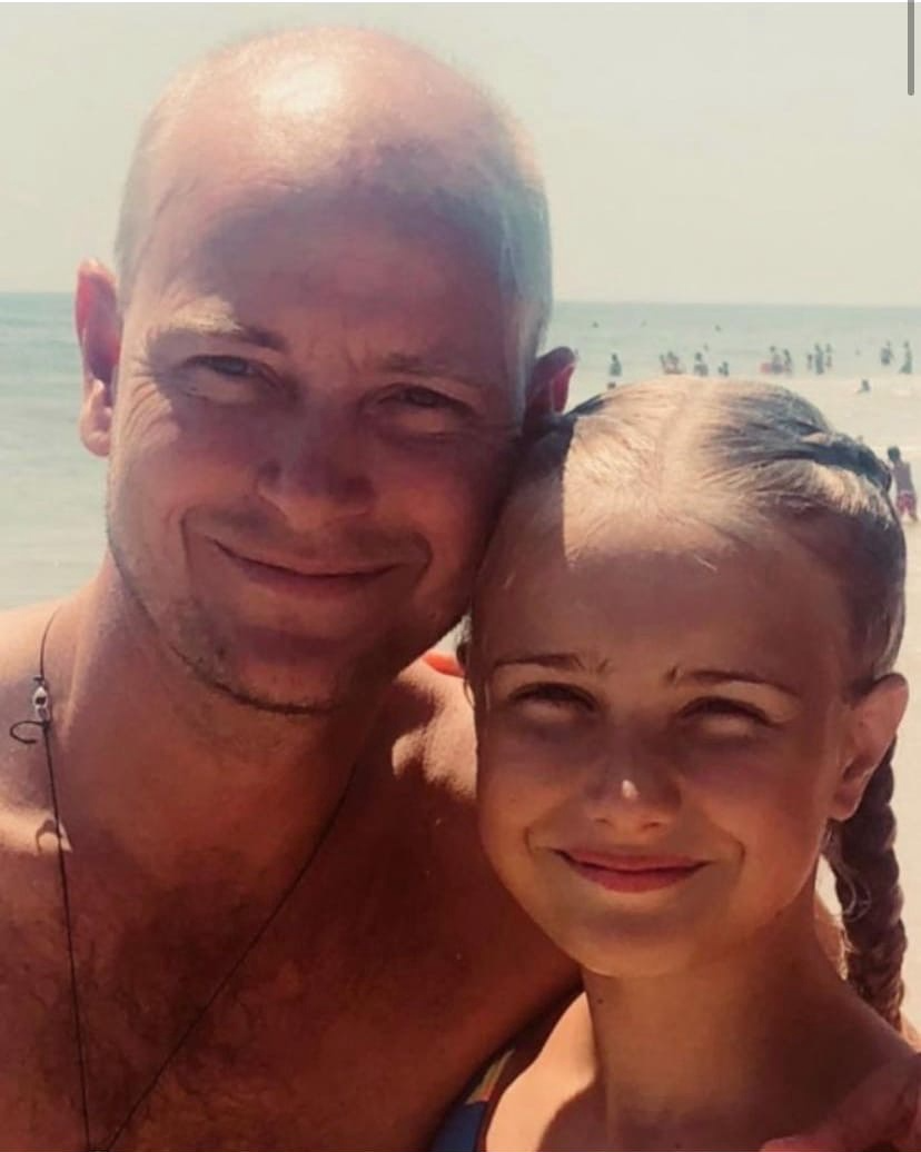 Бывший муж Натальи Водяновой с дочерью Невой 