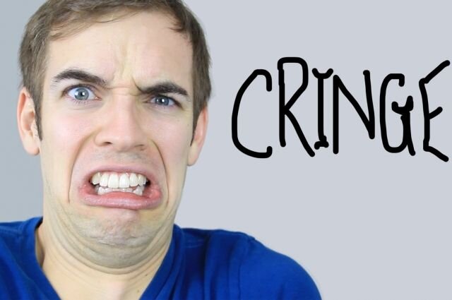 Cringe face