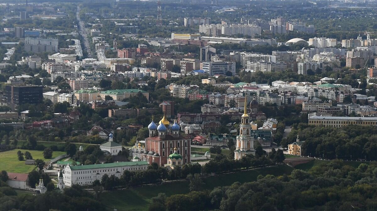    Вид на Рязань и Рязанский кремль© РИА Новости / Максим Блинов