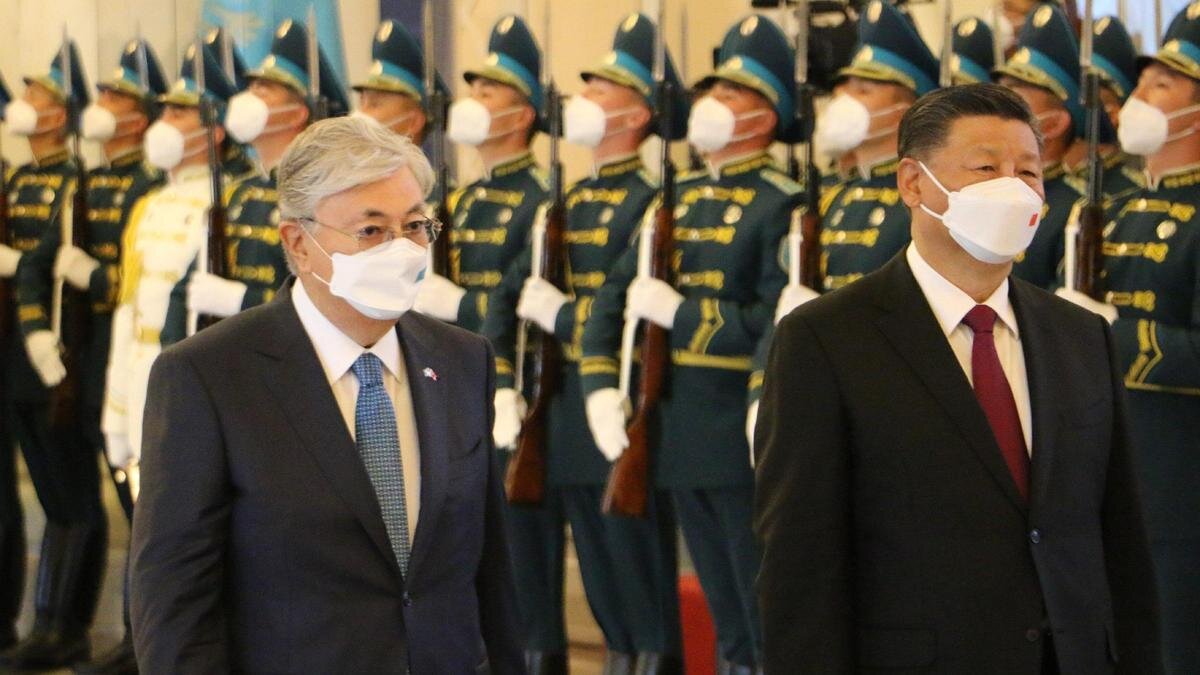    Касым-Жомарт Токаев и Си Цзиньпин:NUR.KZ / Алена Бутенко