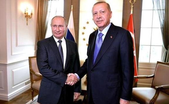    Владимир Путин и Реджеп Тайип Эрдоган, Kremlin Pool/globallook.com